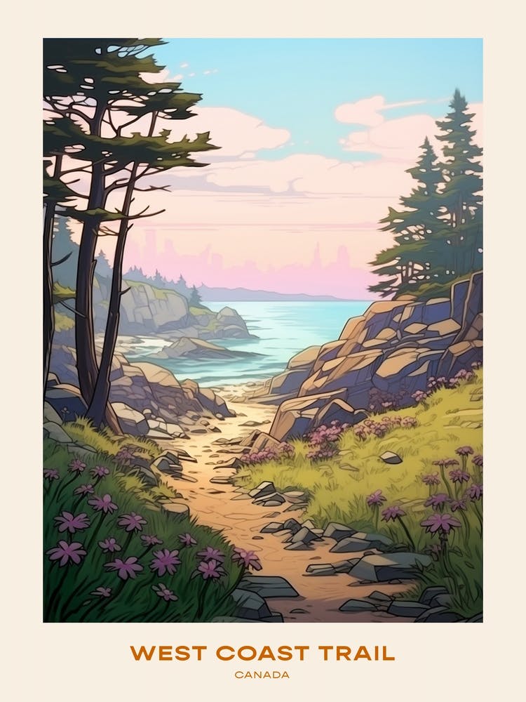 West Coast Trail Canada 3 Hike Poster