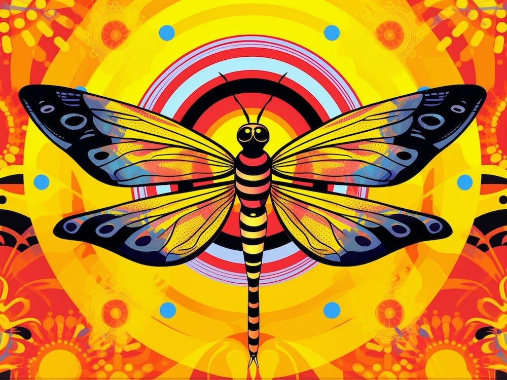 Dragonfly Pop Colour Common Whitetail Plathemis Lydia 1