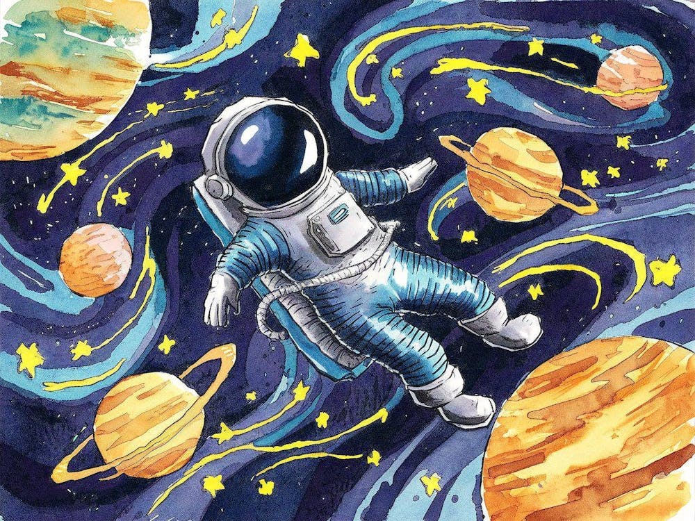 Astronaut In Space 1