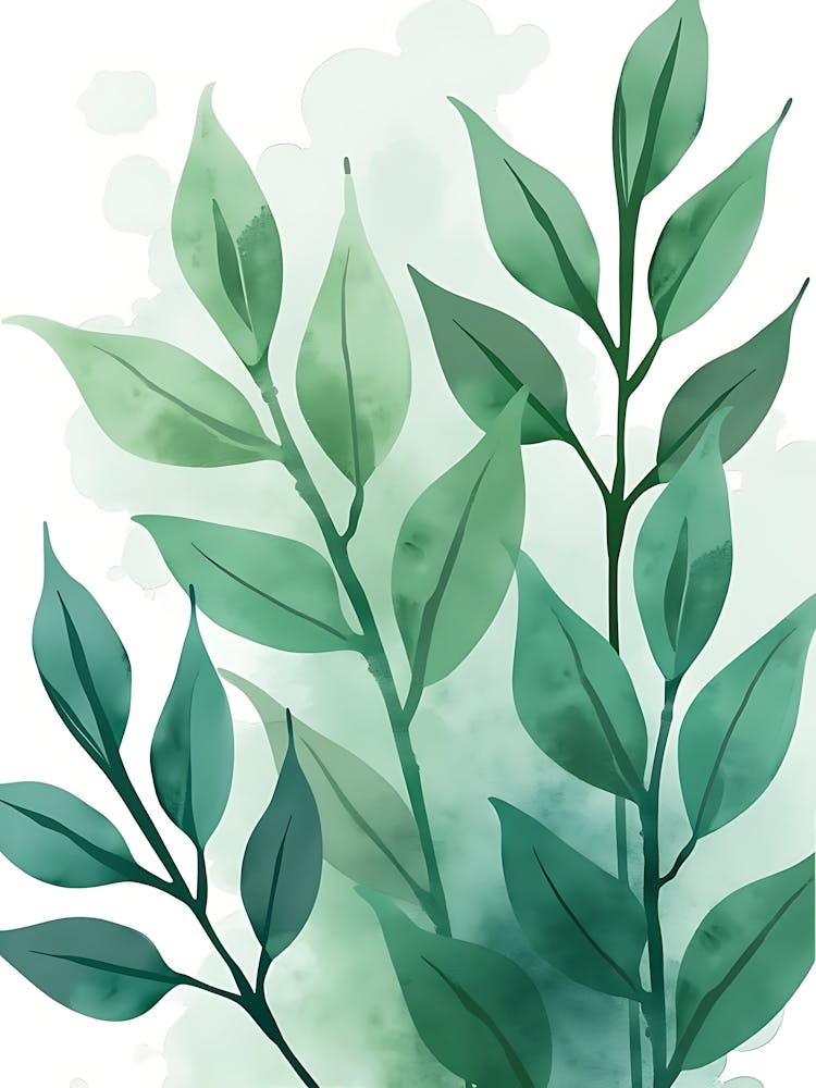 Floral Outline Wall Piece For Relaxed Ambience