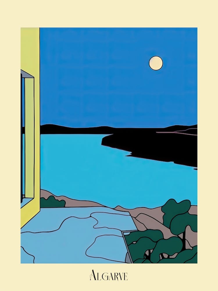 Poster Of Minimal Design Style Of Algarve, Portugal 2