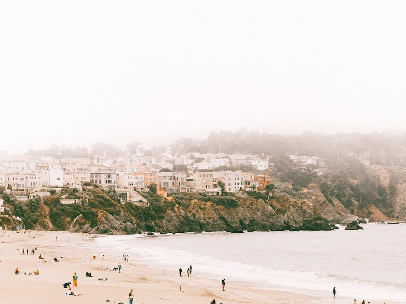 Pastel Beach Scene