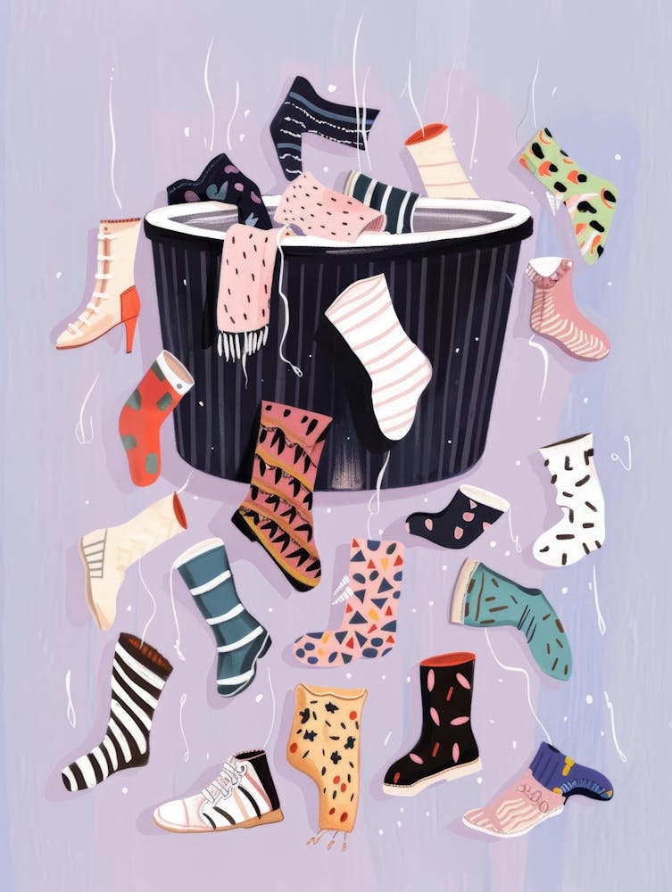 Socks In A Bucket