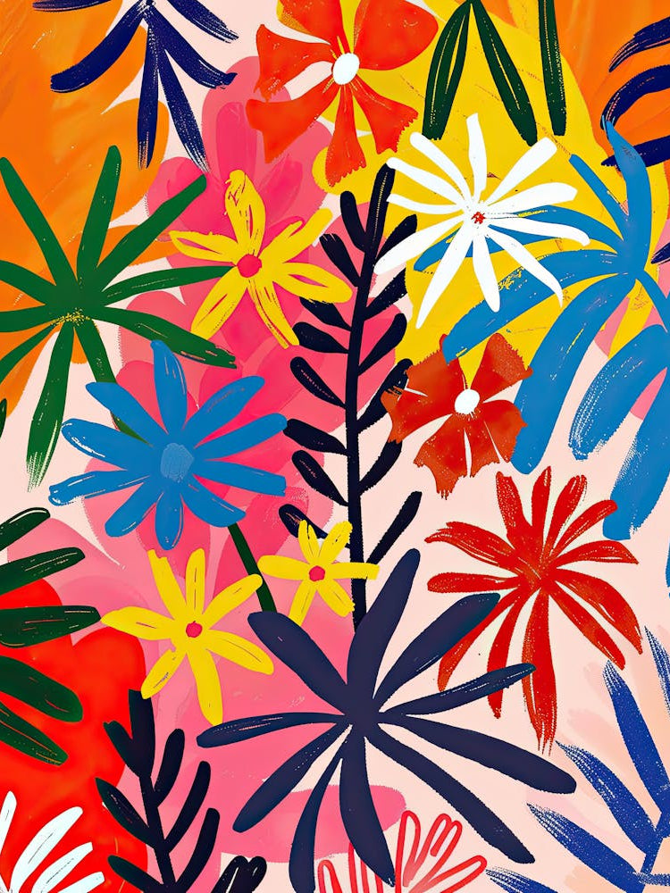 Golden Foliage Matisse Style