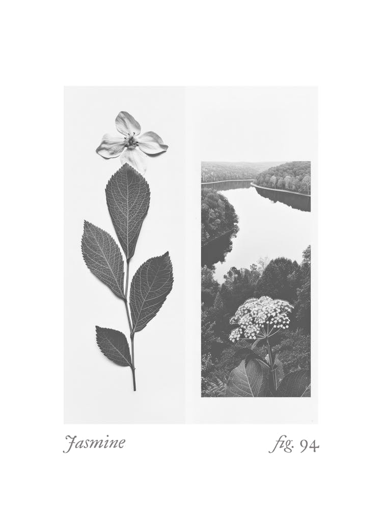 Collage Botanique Jasmin 4