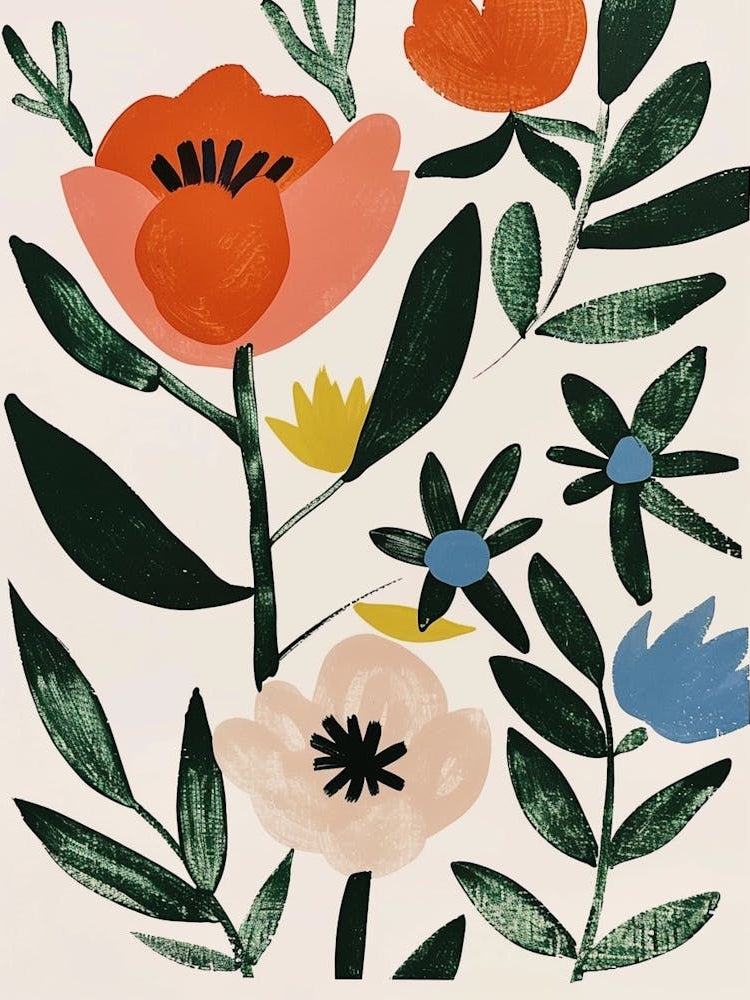 Painted Florals Peony 3