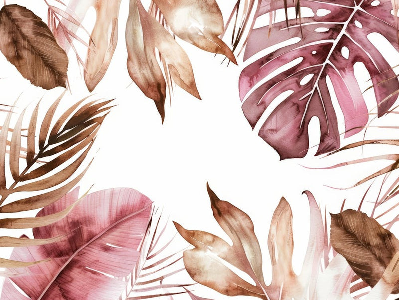Watercolor Tropical Leaves 10