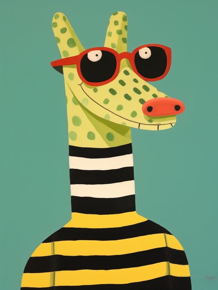 Little Crocodile 1 Wearing Sunglasses