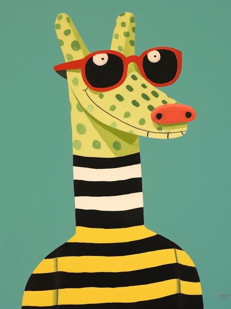 Little Crocodile 1 Wearing Sunglasses