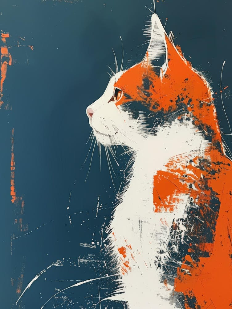 Orange Cat Canvas Print