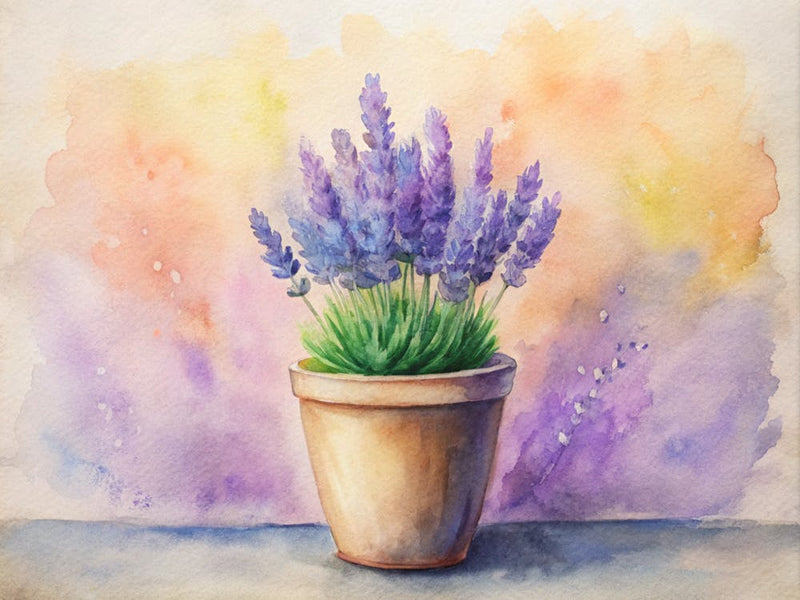 Watercolor Of Lavender