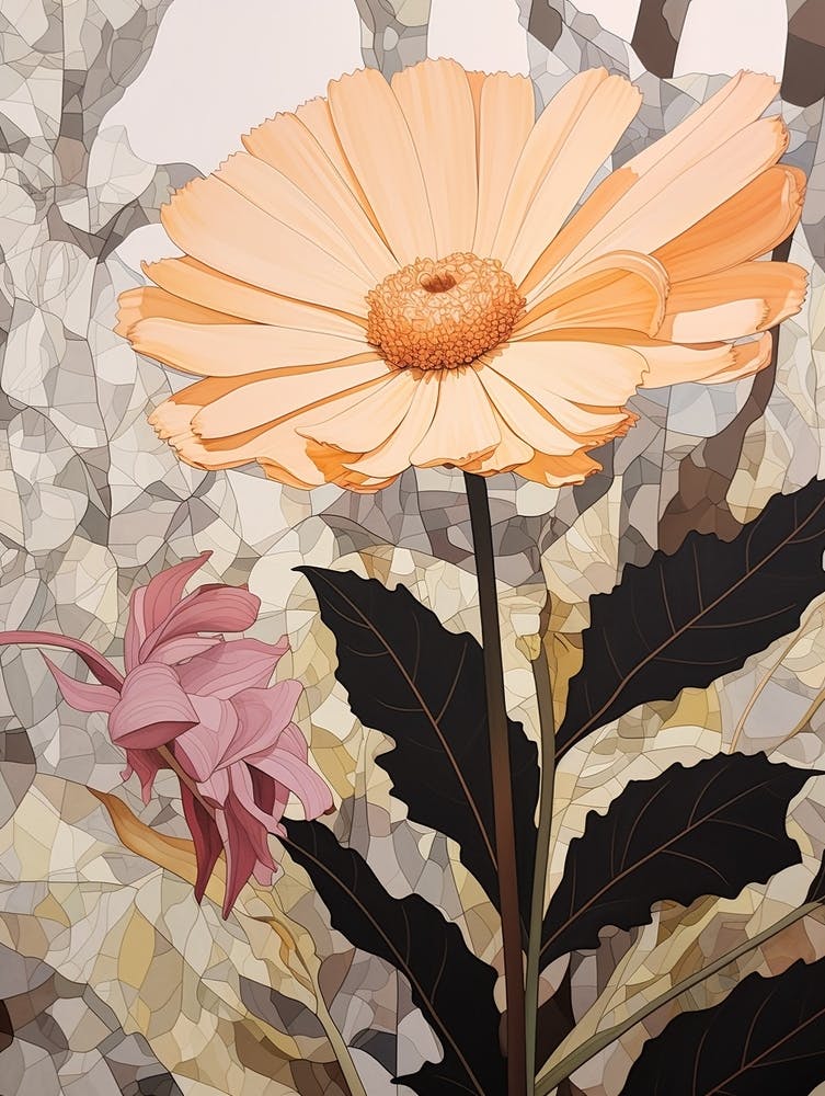 Flower Illustration Calendula 4
