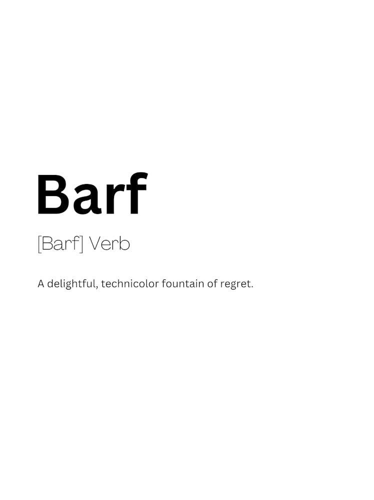 Barf Definition Meaning