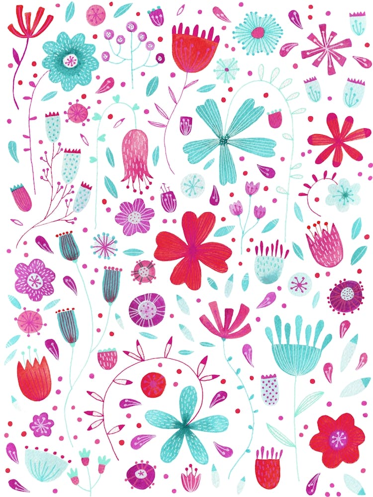 Watercolor Wildflowers