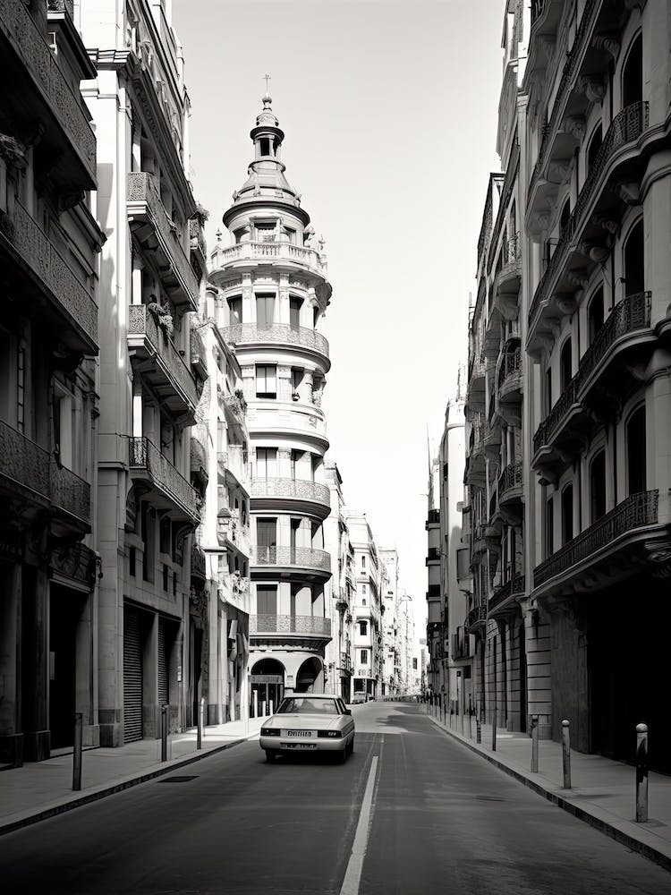 Valencia, Spain, Black And White Photography 1
