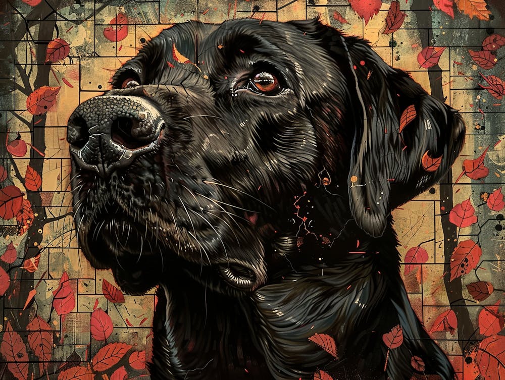 Black Labrador Fine Art Portrait 1