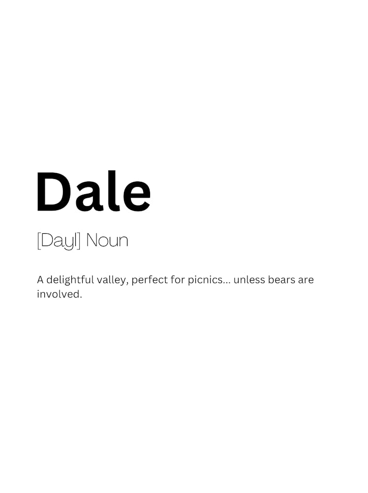 Dale Definition Meaning