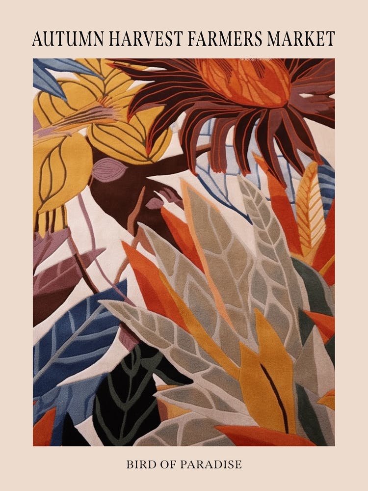 Fall Botanicals Bird Of Paradise 2 Poster