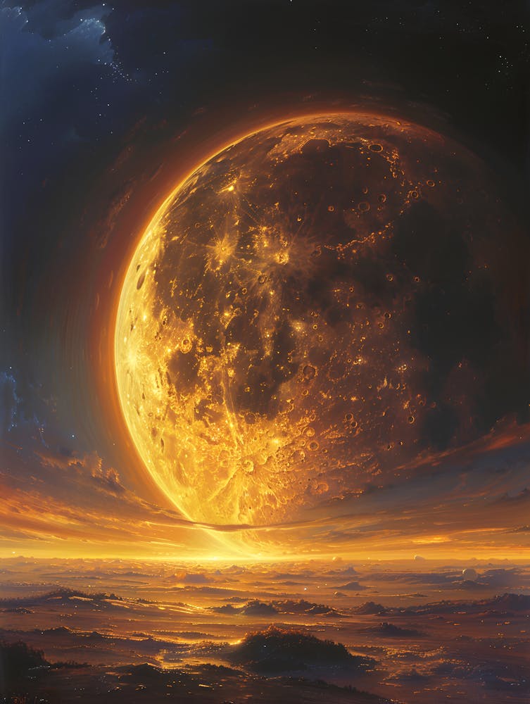 Moon Over The Ocean 1