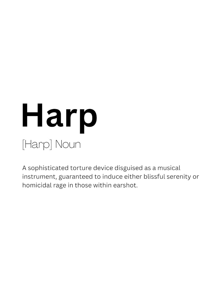 Harp Definition Meaning