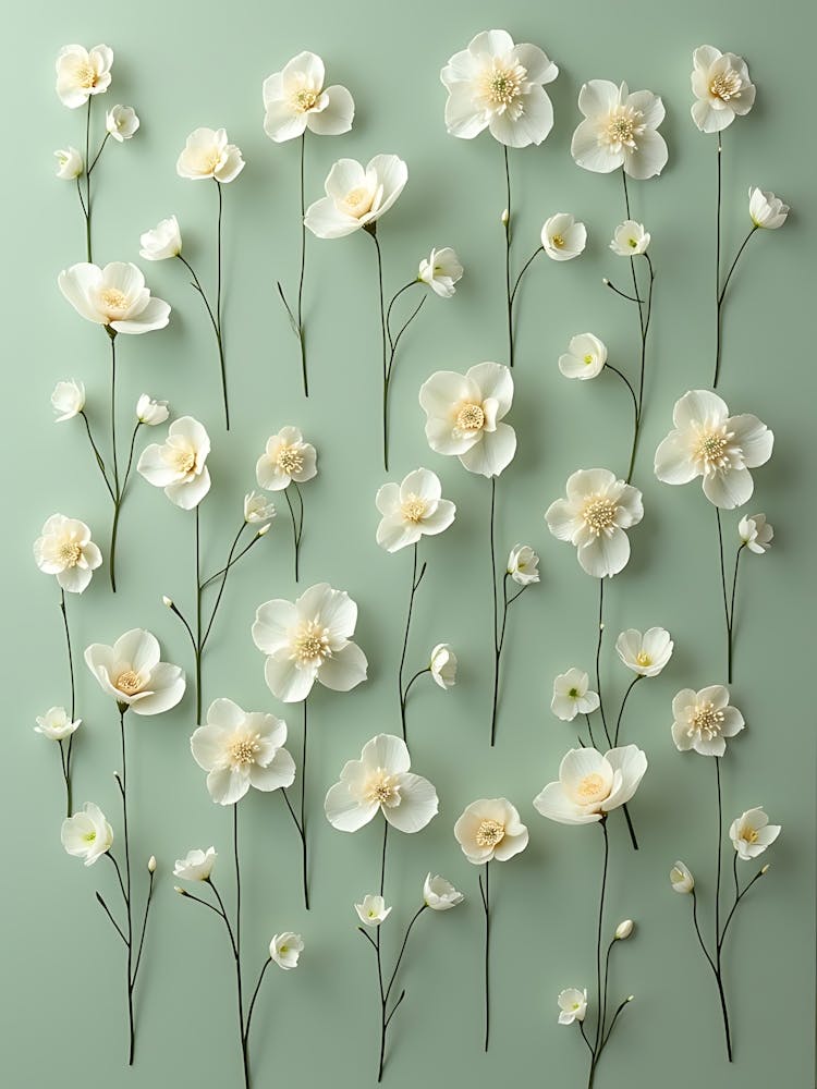 Flowing Florals In Calm Sage