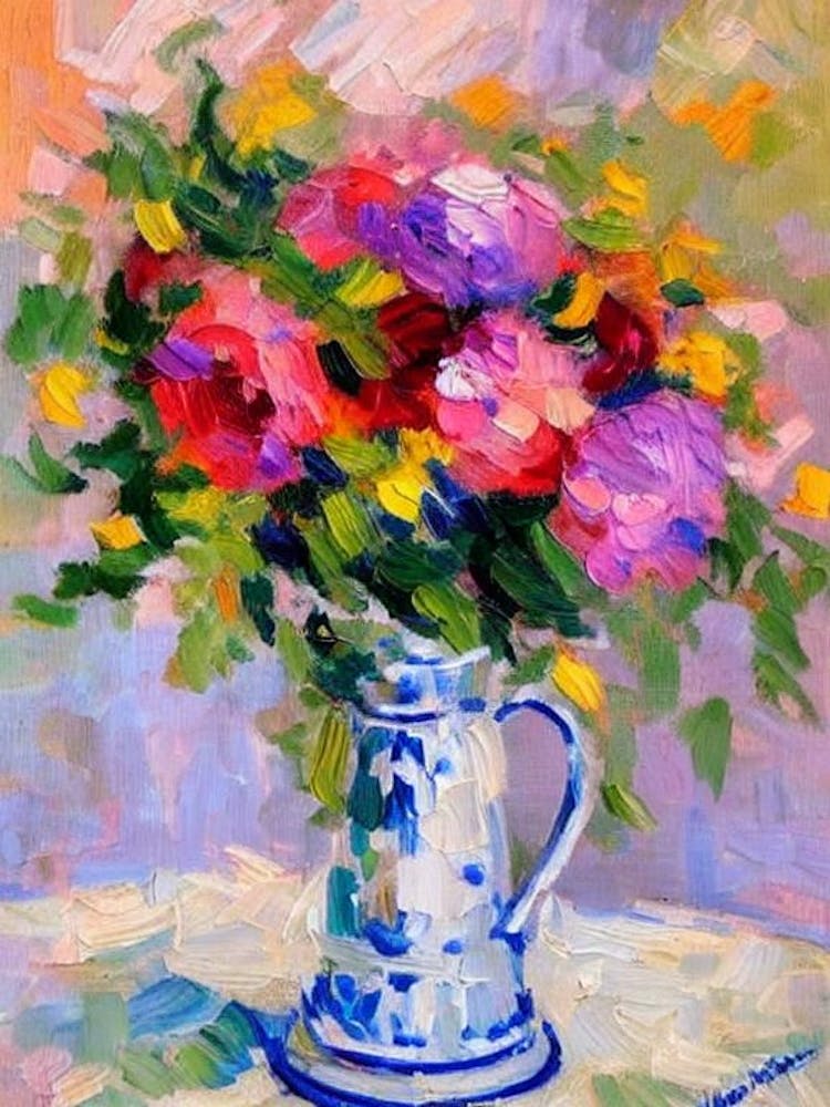 Queen Anne’S Lace  Matisse Style Flower