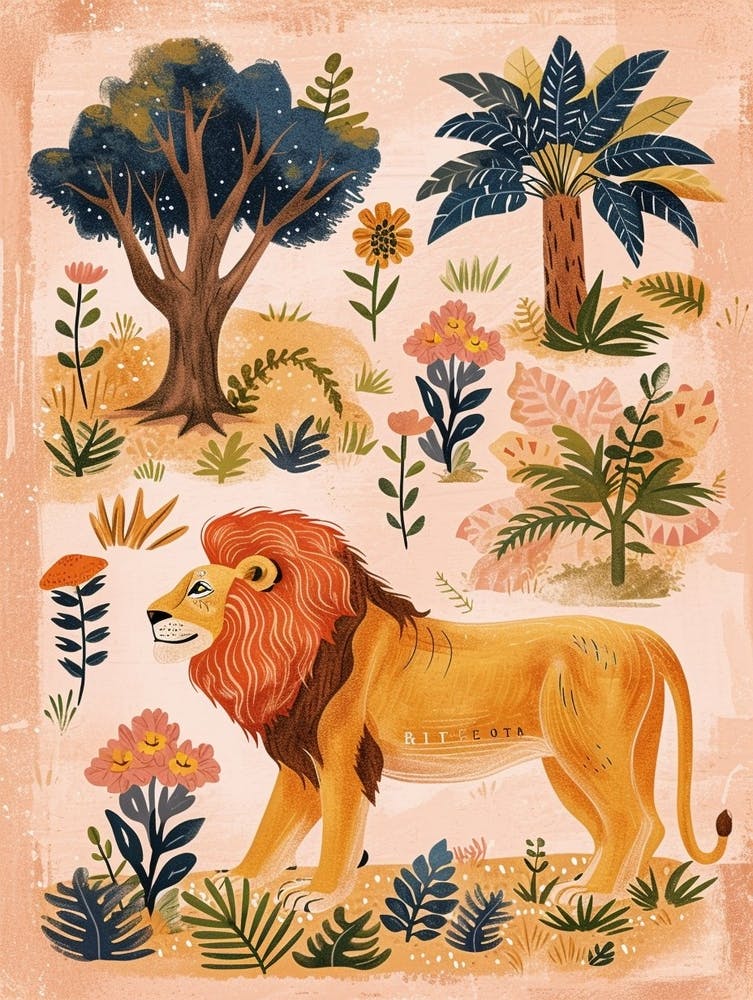Barbary Lioness On The Prowl Illustration 2
