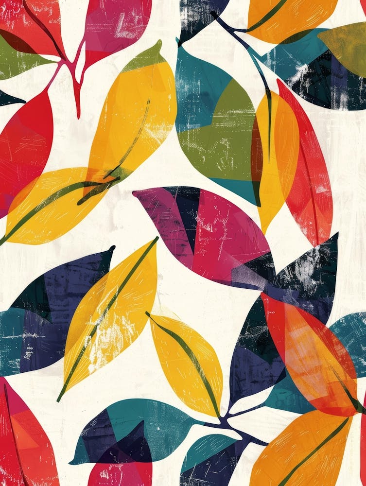 Colorful Leaves Canvas Print