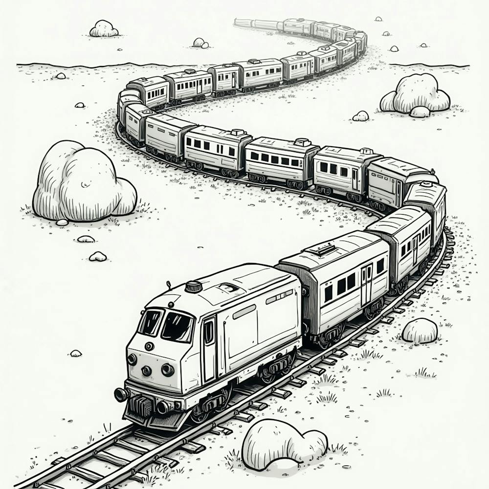 Train On The Tracks 1