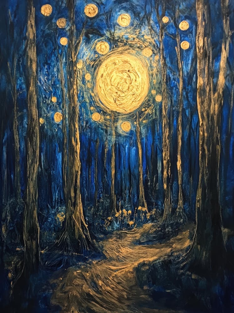 Clair de lune dans la forêt 7