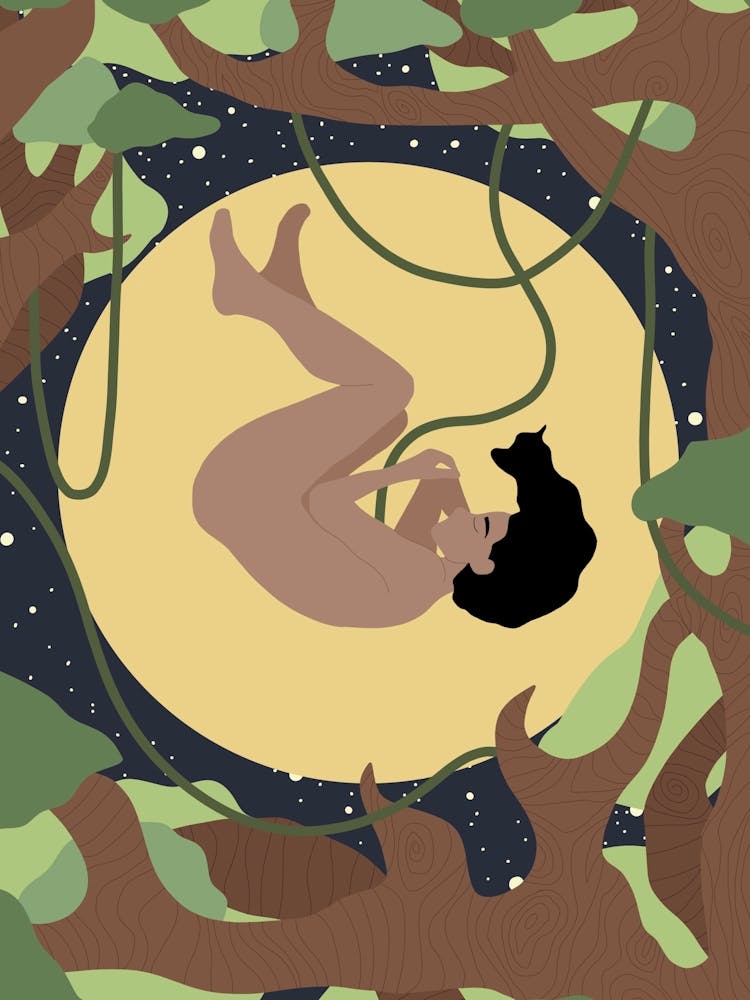 Yggdrasils Kind im Mond