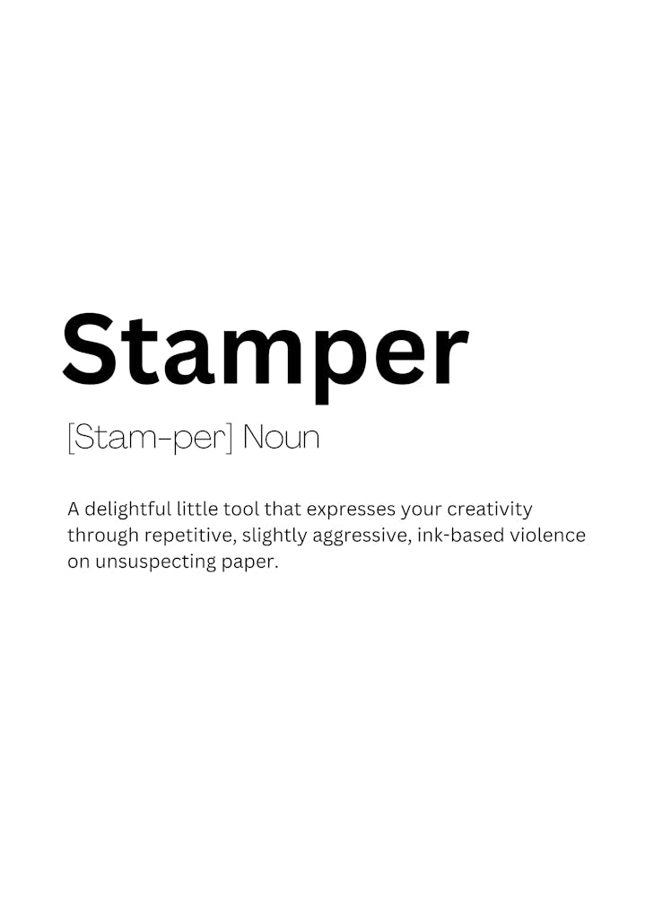 Stamper Definition Meaning
