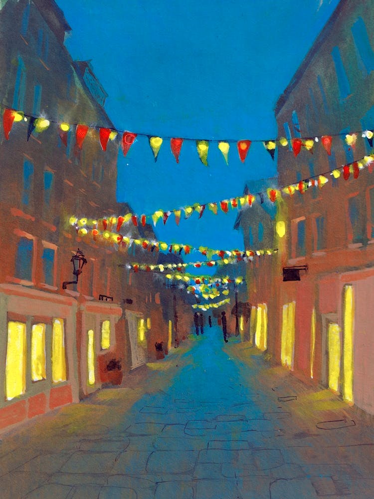 Warm Lights Of Pavillion Road, London