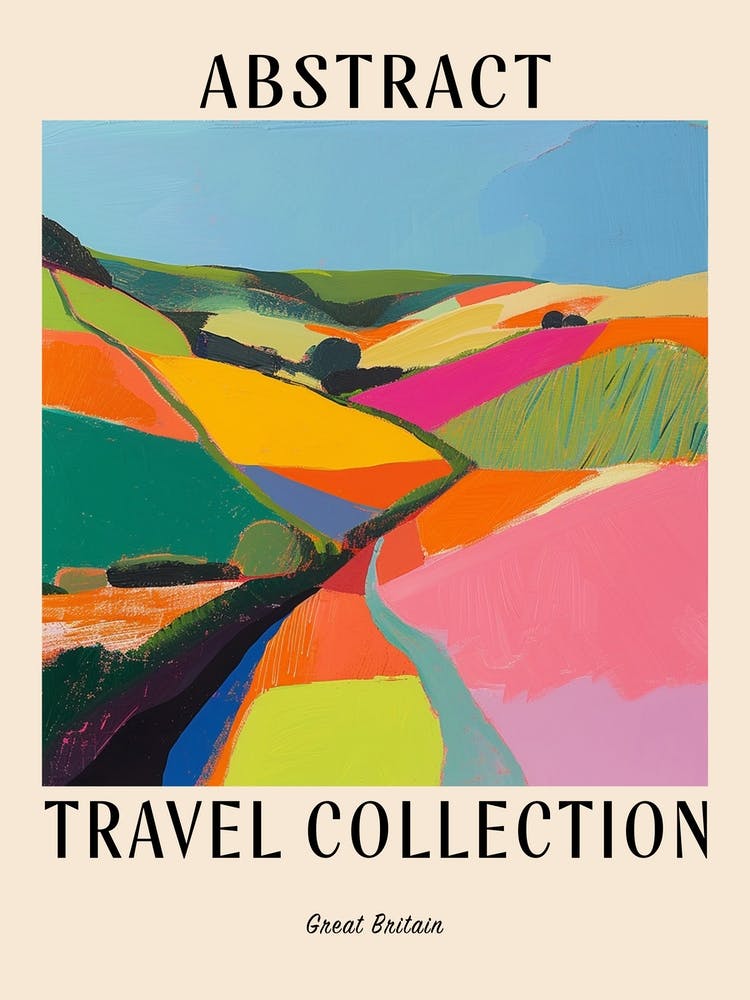 Abstract Travel Collection Poster Great Britain 2