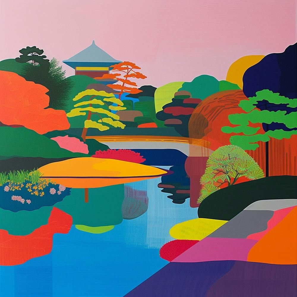 Colourful Gardens Hamarikyu Gardens Japan 4