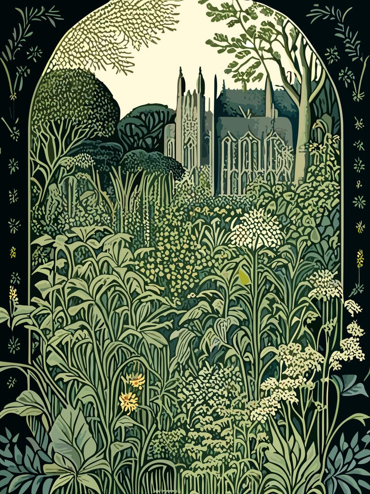 Tresco Abbey Gardens, 1, United Kingdom Vintage Botanical