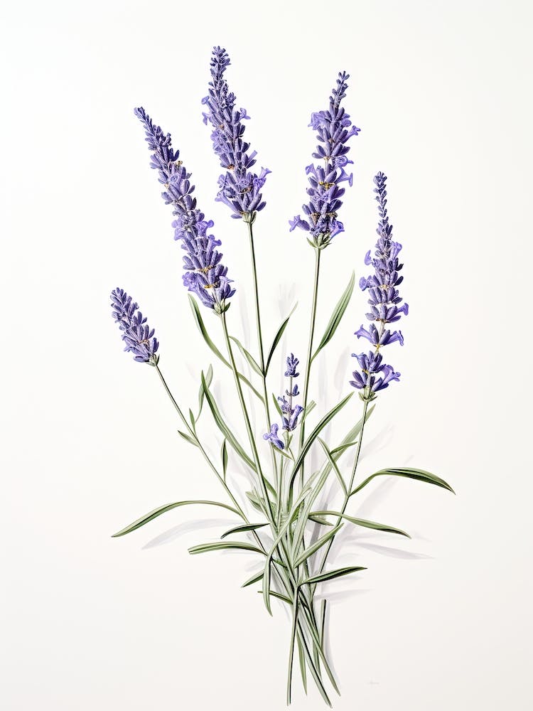 Lavender Vintage Botanical Herbs 1