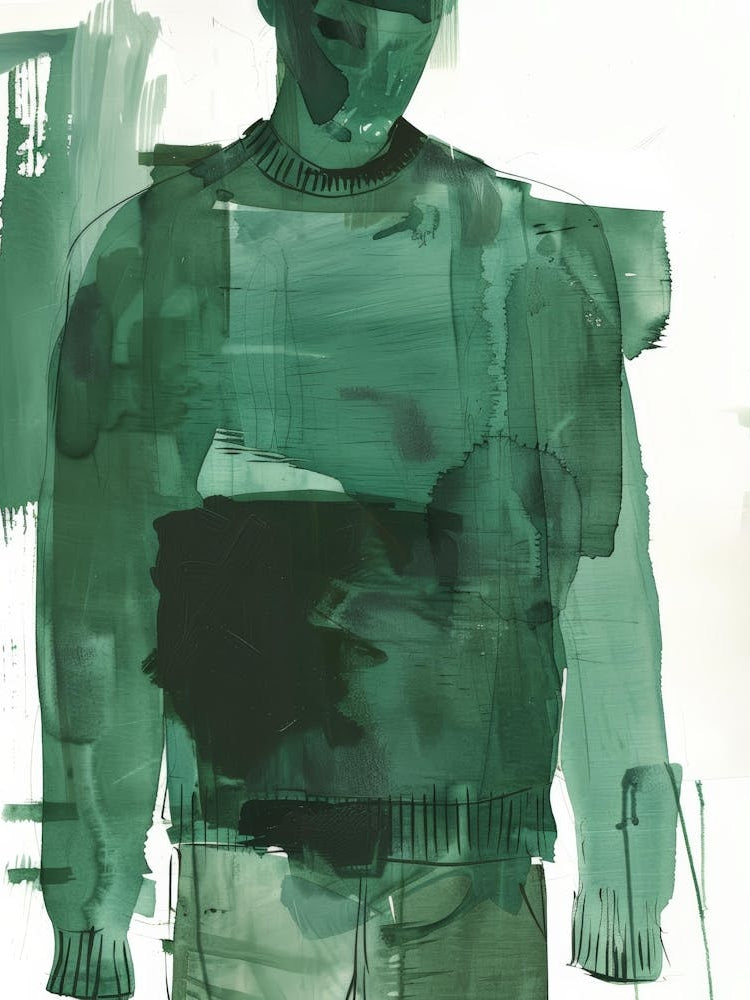 Man In A Green Sweater 1