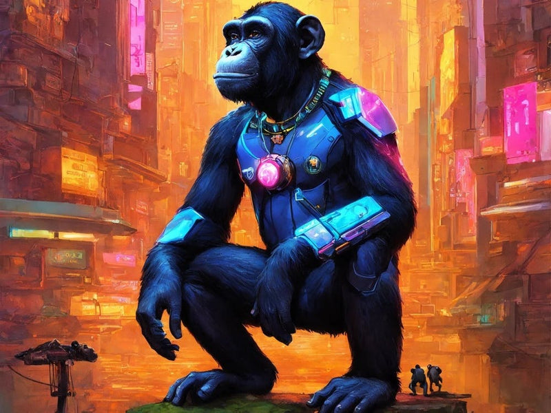 Futuristic Chimpanzee