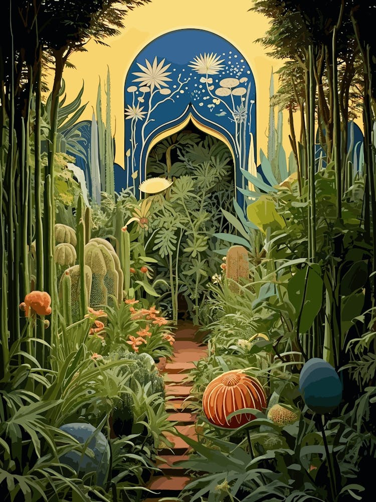 Jardin Majorelle Morocco Henri Rousseau Style 1