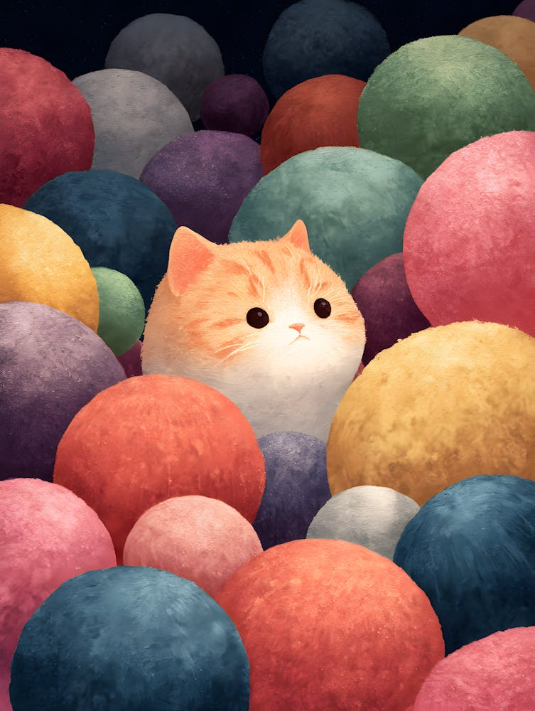 Cat In A Ball 7
