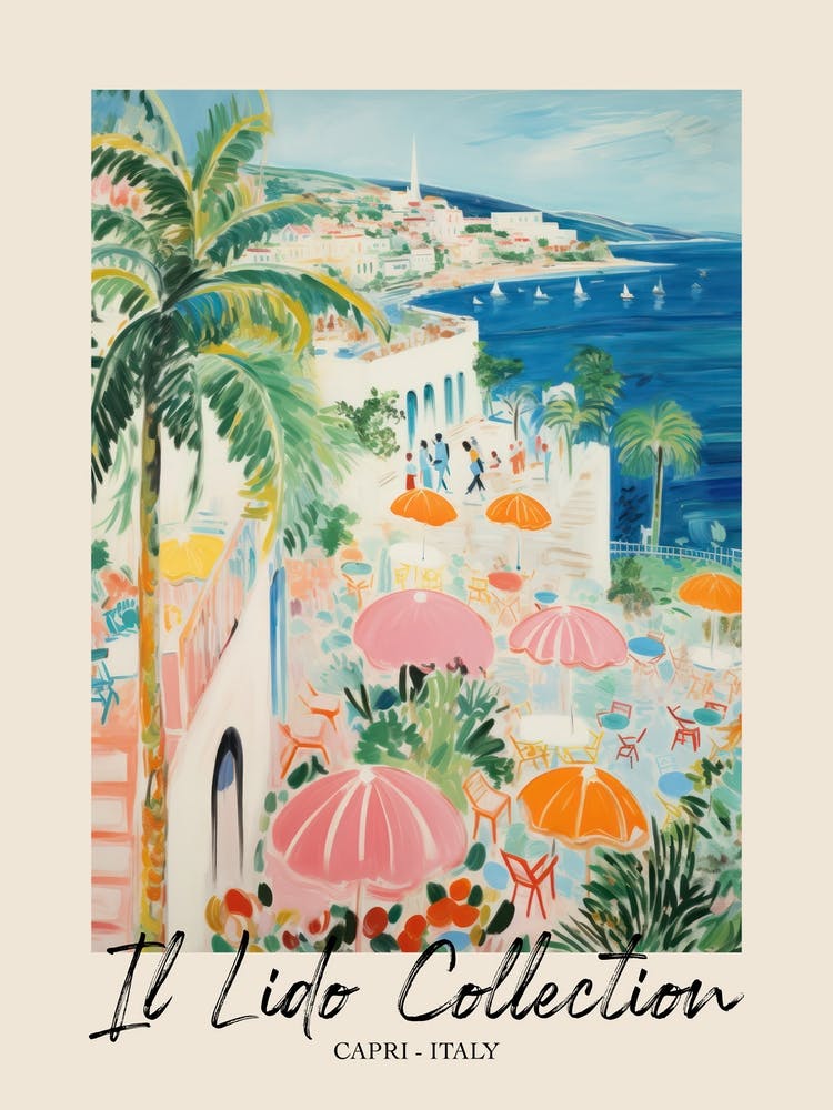Capri   Italy Il Lido Collection Beach Club Poster 4