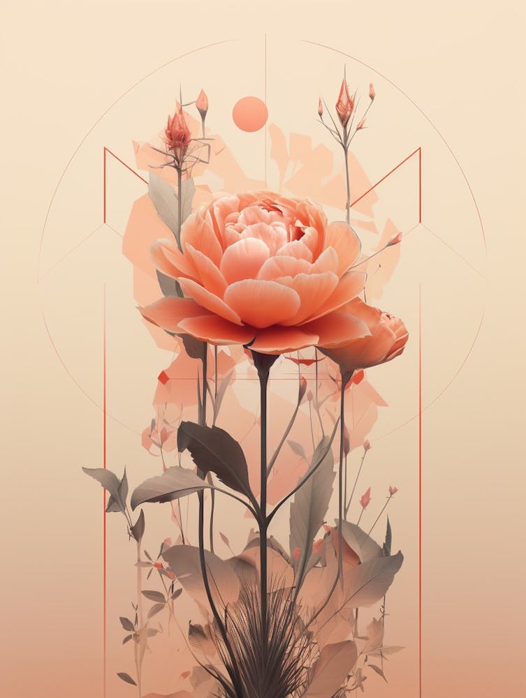 Flower Abstract Geometric 1