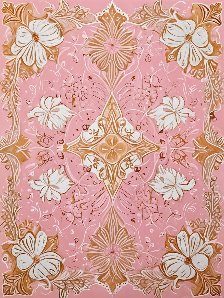 Pink And Gold Kaleidoscope Dance