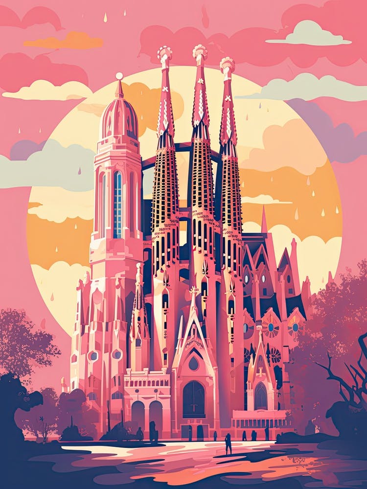 Barcelona im Risographie-Stil 2