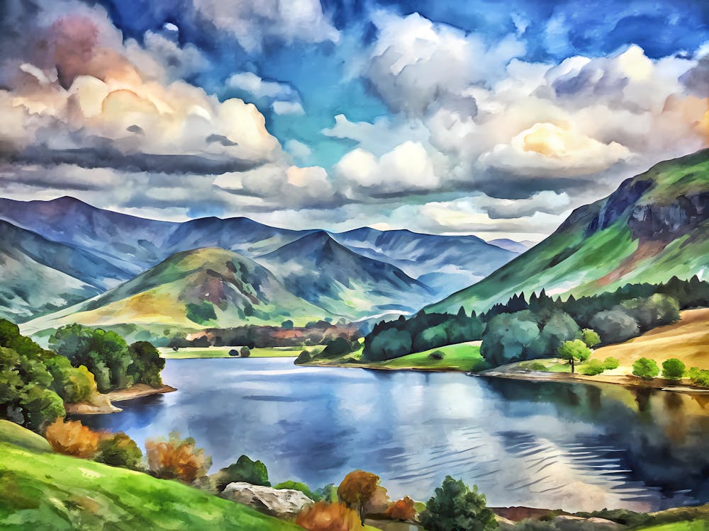 Van Gogh Lake District National Park Uk 1