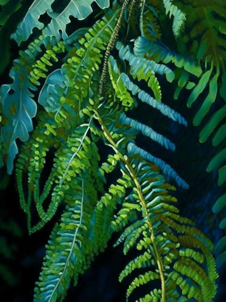 Chain Fern Cézanne Style