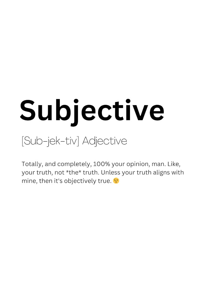 Subjective Definition Meaning