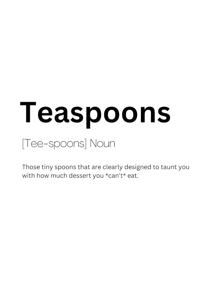 Teaspoons Definition Meaning