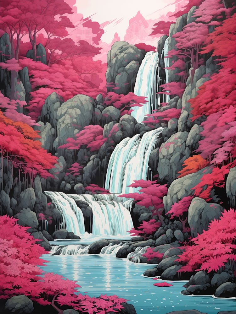 Waterfall In Pink 1
